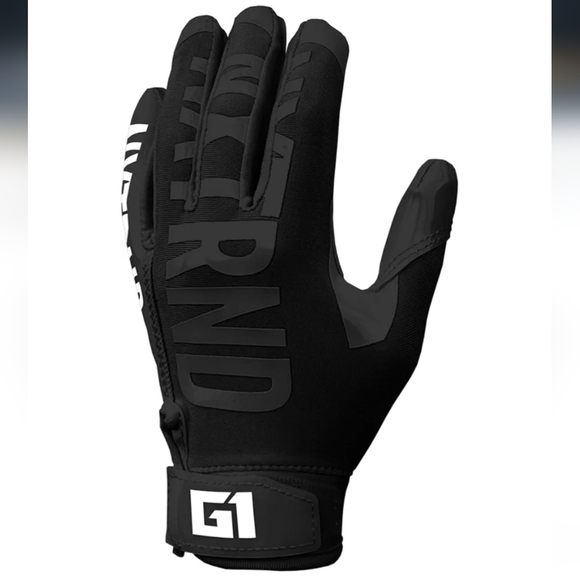 Black G1 Football Gloves NEW - Picture 1 of 14